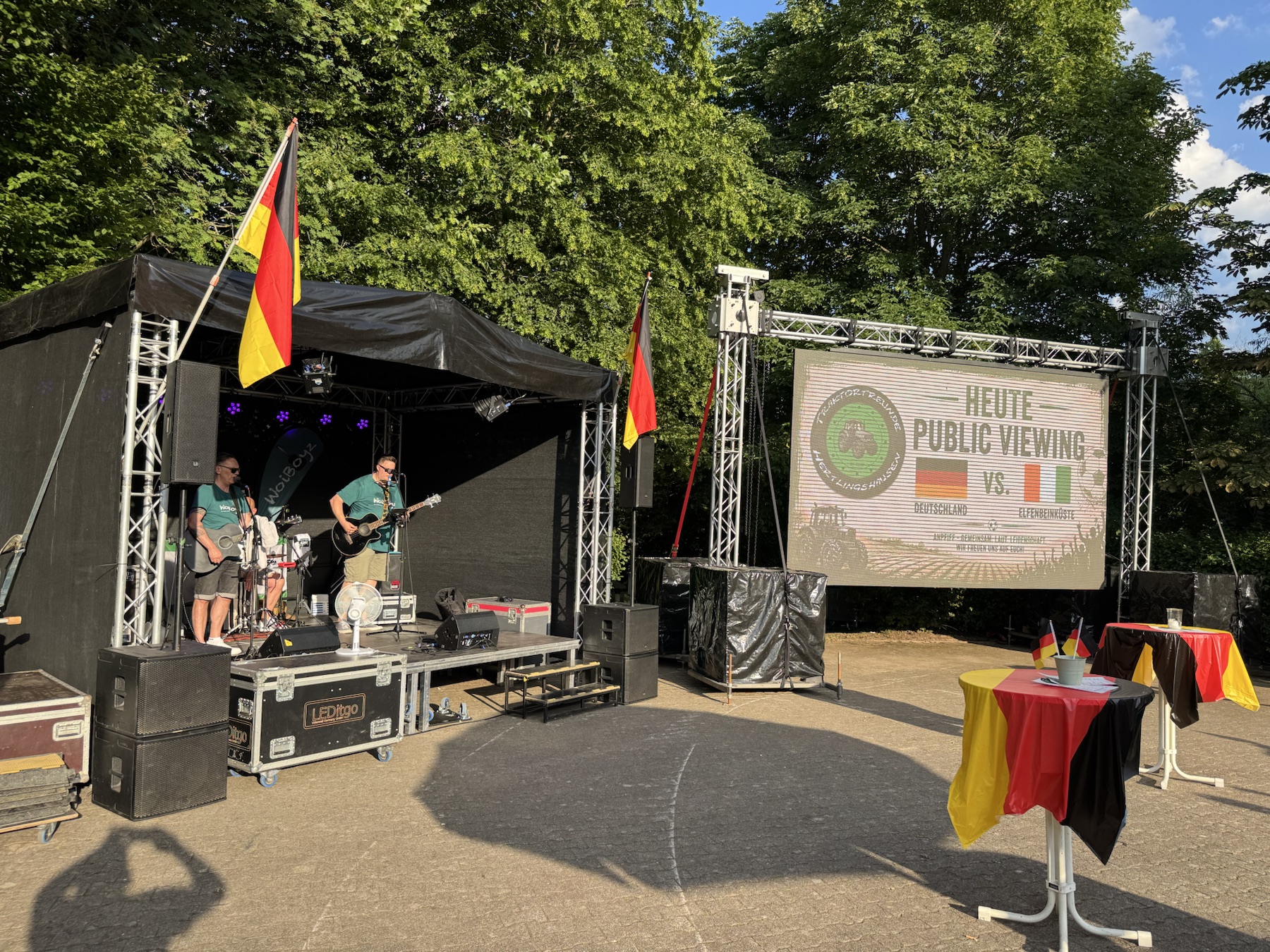 Mobile LED-Videowand von Pulse Audio im Veranstaltungseinsatz